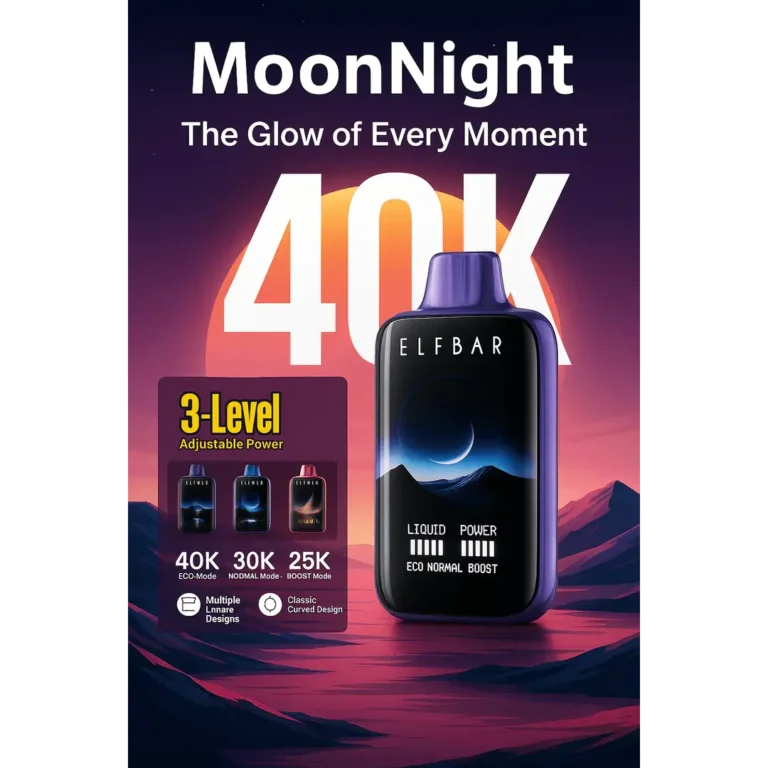 Illustrative image for Elf Bar Moon Night 40K – Blackberry Ice