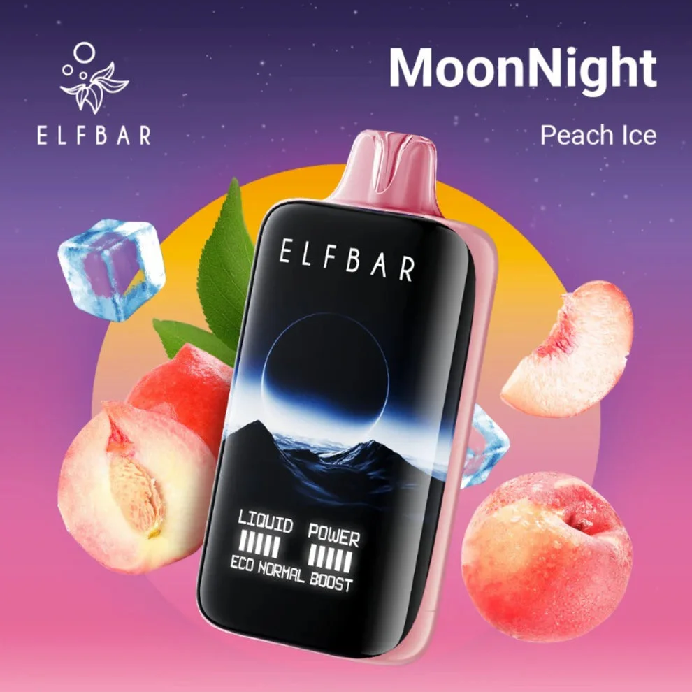 Illustrative image for Elf Bar Moon Night 40K – Peach Ice