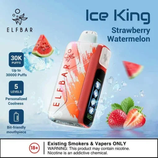 Illustrative image for Elf Bar Ice King – Strawberry Watermelon – 30K