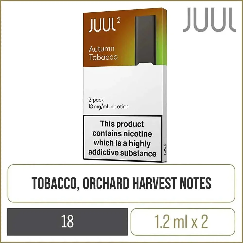 Illustrative image for JUUL2 Autumn Tobacco Pods (2 Pods)