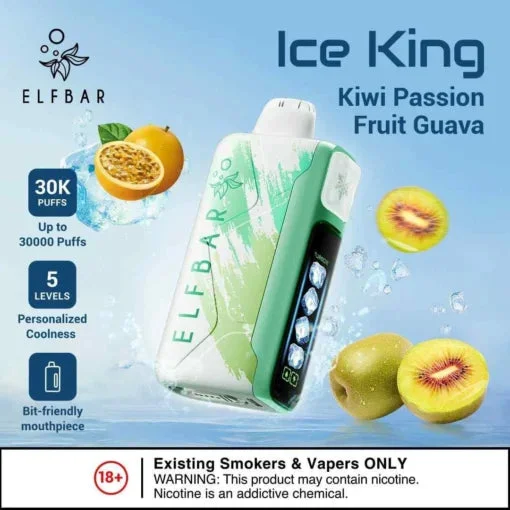 Illustrative image for Elf Bar Ice King – Kiwi Passion Fruit Guava – 30K